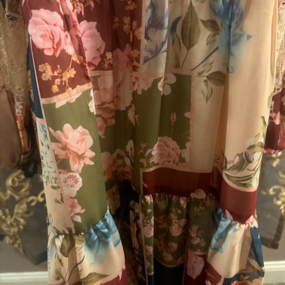 Sachin + Babi Moyer Floral Patchwork Mini Dress - Picture 15 of 16